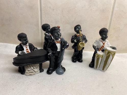Jazz Band Beeldjes (5), Antiek en Kunst, Curiosa en Brocante, Ophalen of Verzenden