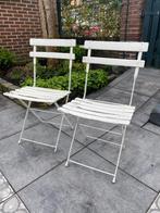 2 franse stoeltjes, Tuin en Terras, Ophalen of Verzenden, Gebruikt, Metaal, Inklapbaar