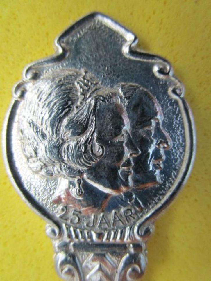 (A1191) Koningshuis 1966-1991 Huwelijk Beatrix Claus 25 jaar, Verzamelen, Porselein, Kristal en Bestek, Gebruikt, Bestek, Ophalen of Verzenden