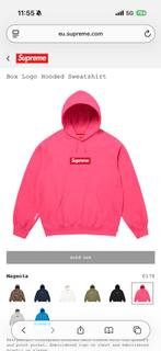SUPREME BOX LOGO HOODED MAGENTA SIZE M, Ophalen of Verzenden, Nieuw, Supreme