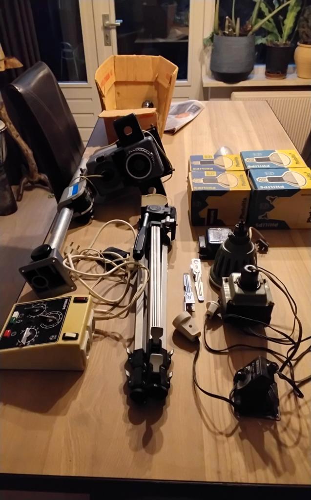 Donkere Kamer Apparatuur - Vintage Fotografie + en statief, Audio, Tv en Foto, Fotografie | Fotostudio en Toebehoren, Gebruikt