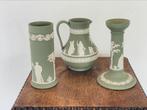 Wedgwood Jasperware Green. Groen. Vaasje Kandelaar Kannetje., Antiek en Kunst, Ophalen of Verzenden