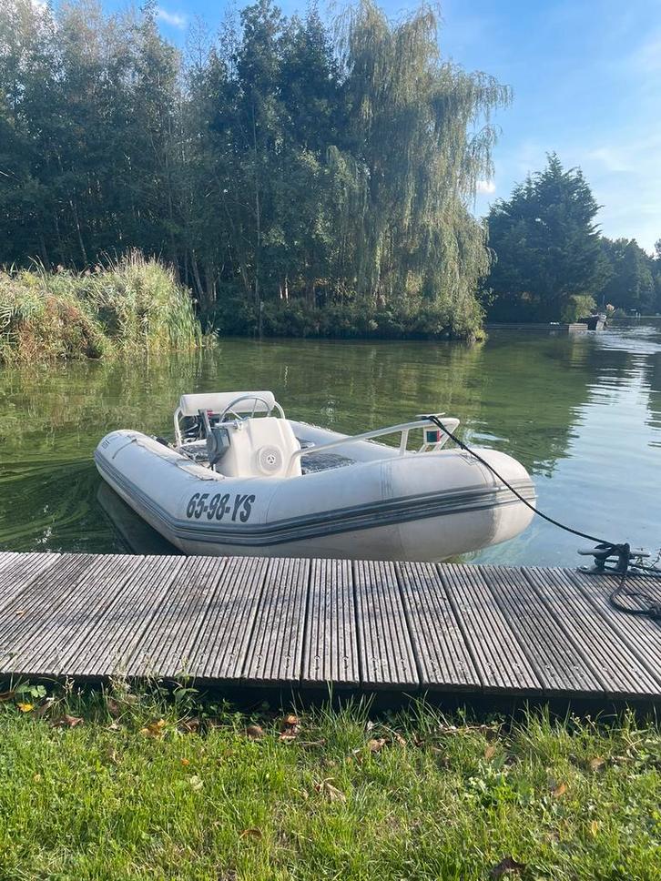 Rubberboot 15pk zodiac, Watersport en Boten, Bootonderdelen, Gebruikt, Overige typen, Motorboot, Ophalen