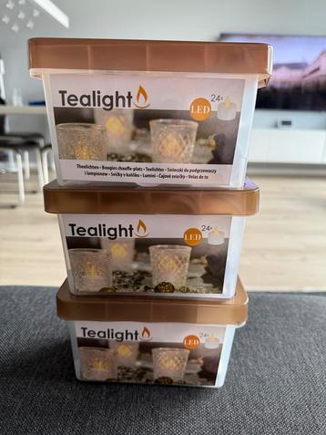 3x Tealight LED Kaarsen - Zo goed als nieuw! beschikbaar voor biedingen