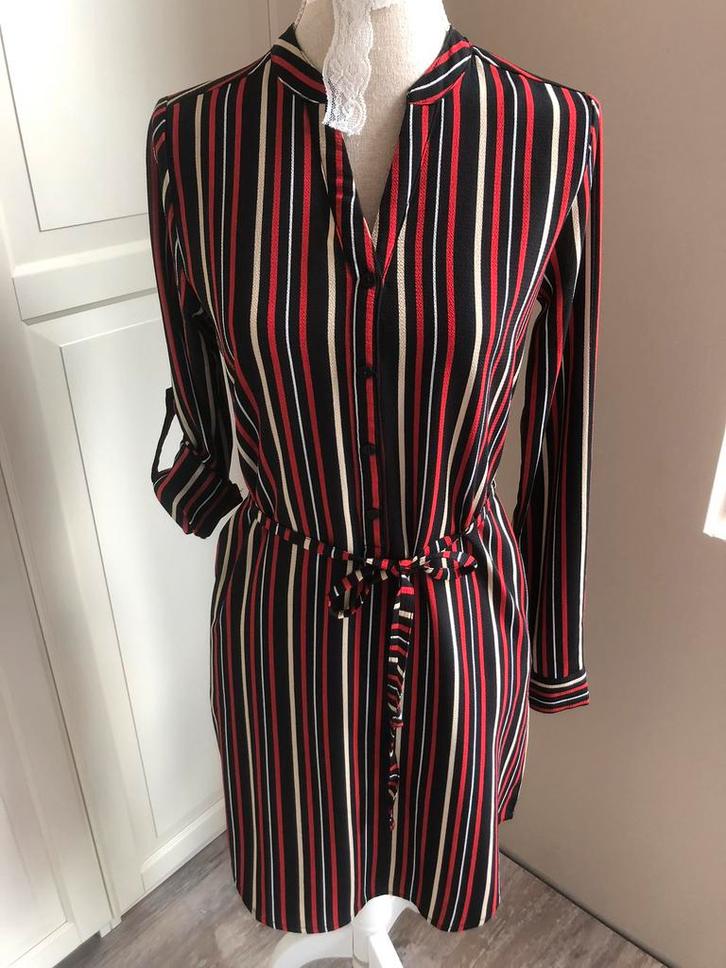 Rood gestreept jurkje van Distrikt Nørrebro. Maat XS., Kleding | Dames, Jurken, Zo goed als nieuw, Maat 34 (XS) of kleiner, Rood