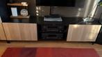 Televisiemeubel Besta 180 zwart eiken, Ophalen, 150 tot 200 cm, Zo goed als nieuw, Minder dan 100 cm