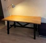 Eettafel IKEA SKOGSTA acacia/black 160x81x74cm, Huis en Inrichting, Ophalen of Verzenden, Zo goed als nieuw, Rechthoekig, 50 tot 100 cm