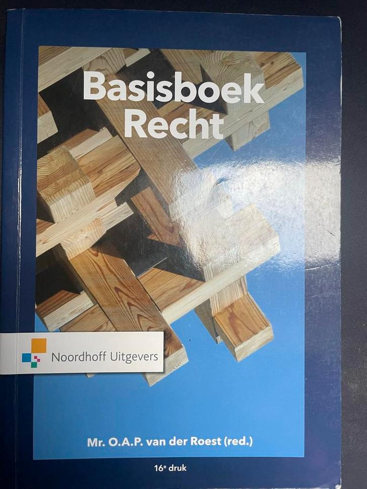 Basisboek Recht - Inleiding Juridisch Onderwijs, Boeken, Studieboeken en Cursussen, Zo goed als nieuw, HBO, Gamma, Ophalen of Verzenden