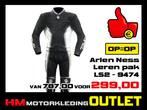 Leren motorpak Arlen Ness 9474 Combi Zw-Wit - Maat MEN 54 56, Motoren, Kleding | Motorkleding, Info@huybersmotoren.nl, HM - Sale