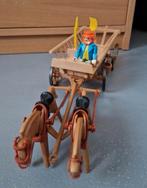 Vintage Playmobil paard en wagen, Ophalen of Verzenden