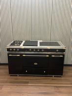 Luxe Fornuis Lacanche 3 pits + INDUCTIE zwart/messing 150 cm, Fornello Esperta, Ophalen of Verzenden, Zo goed als nieuw, Energieklasse A of zuiniger