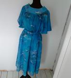 Vintage zomerjurk, blauw, maat M, Maat 38/40 (M), Blauw, Ophalen of Verzenden, Zo goed als nieuw