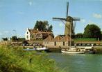Zierikzee - langs het water - molen - 1980 gelopen, Ophalen of Verzenden, 1980 tot heden, Gelopen, Zeeland