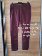 Miss etam stretch broek maat 42, Kleding | Dames, Broeken en Pantalons, Gedragen, Lang, Miss Etam, Maat 42/44 (L)