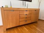 Dressoir licht eiken met Belgisch leisteen, Huis en Inrichting, Ophalen, Zo goed als nieuw, 25 tot 50 cm, 50 tot 100 cm