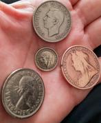 4 oude Engelse munten oudste 1896 1936 1948 1967, Postzegels en Munten, Ophalen of Verzenden, Losse munt, Overige landen