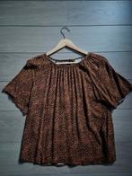 Jacqueline de yong blouse top shirt zwart bruin mt 36 / s, Ophalen of Verzenden, Zo goed als nieuw, Maat 36 (S), Zwart