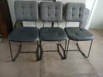 Drie grijze stoelen bij van Til vandaan., Ophalen of Verzenden, Zo goed als nieuw, Grijs, Drie