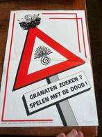 KL Defensie oude waarschuwings poster munitie, Verzenden, Nederland, Landmacht