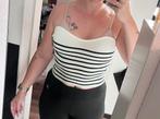 Strapless gestreepte top, Kleding | Dames, Tops, Ophalen of Verzenden, Zo goed als nieuw, Zonder mouw