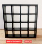Poppenhuis zwarte vakken kast modern design 1:12, Ophalen of Verzenden, Zo goed als nieuw, Gebruiksvoorwerp
