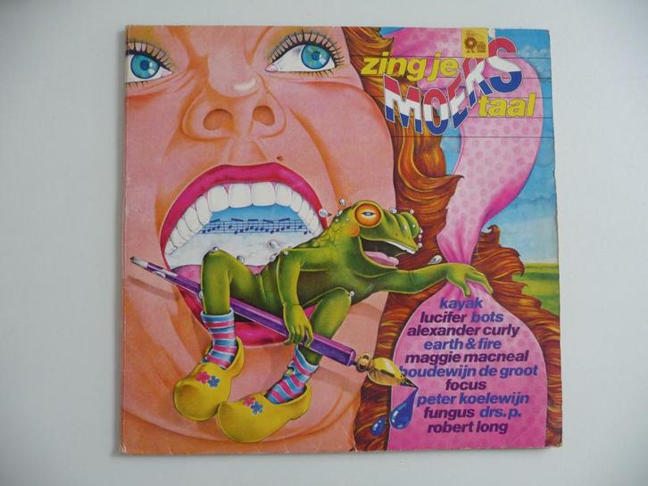 lp ZING JE MOERS TAAL- uitgave boekenweek geschenk 1976, Cd's en Dvd's, Vinyl | Nederlandstalig, Gebruikt, Overige genres, 12 inch