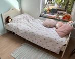 Bed meisje hartje wit, Ophalen, 85 tot 100 cm, Zo goed als nieuw, Lattenbodem