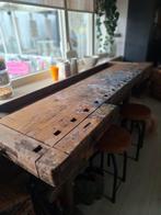 Oude Robuuste Werkbank/Sidetable, Ophalen, Gebruikt