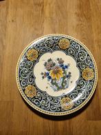 delft antiek wandbord bloemen, Ophalen of Verzenden