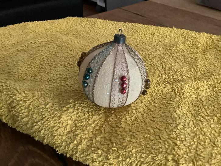 Vintage kerstbal, Diversen, Kerst, Gebruikt, Ophalen of Verzenden