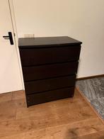 IKEA MALM ladekast zwart - 4 lades, Huis en Inrichting, Kasten | Ladekasten, Ophalen, Gebruikt, 50 tot 100 cm, 3 of 4 laden