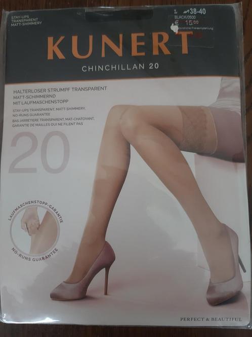 Kunert chinchillan 20 zwarte stay ups schoenmaat 38-40, Kleding | Dames, Leggings, Maillots en Panty's, Nieuw, Panty, Maat 36/38 (S)