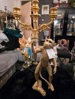 Goudkleurig kandelaar, Huis en Inrichting, Woonaccessoires | Kandelaars en Kaarsen, Ophalen of Verzenden, Metaal, Minder dan 25 cm