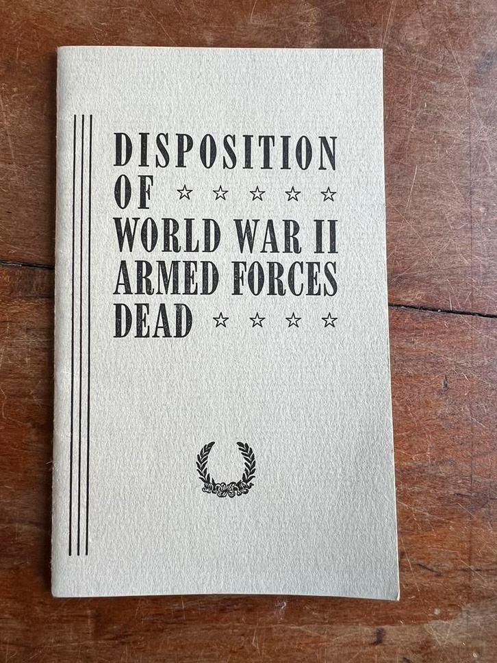 WO2 Amerikaans zeldzaam pamflet nabestaanden KIA ARMY(!), Verzamelen, Militaria | Tweede Wereldoorlog, Boek of Tijdschrift, Nederland