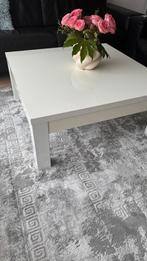 Salontafel wit hoogglans, Huis en Inrichting, Tafels | Salontafels, Ophalen, Zo goed als nieuw, Minder dan 50 cm, Rechthoekig