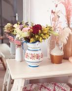 Leuke beschilderde vaas in vrolijke lente kleuren, Ophalen of Verzenden