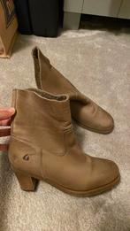 Shabbies lookalike leren laarsjes dames hak beige maat 41, Beige, Lage of Enkellaarzen, Ophalen of Verzenden, Zo goed als nieuw