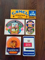 5 stickers tabak, zie de foto's, Verzamelen, Ophalen of Verzenden, Gebruikt