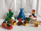Duplo vintage indianen set met totempaal,  tipi en kano, Kinderen en Baby's, Speelgoed | Duplo en Lego, Ophalen of Verzenden, Gebruikt
