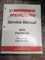 Mariner Mercury 30/40 FourStroke Service Manual, Watersport en Boten, Ophalen of Verzenden, Gebruikt, Boek of Waterkaart