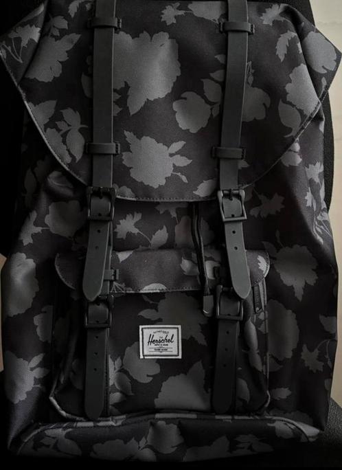 Herschel rugzak rugtas zwart grijs met laptopvak orgineel, Sieraden, Tassen en Uiterlijk, Tassen | Rugtassen, Nieuw, Overige merken