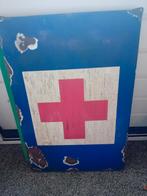 Emaille reclamebord rode kruis, Ophalen of Verzenden, Zo goed als nieuw, Reclamebord