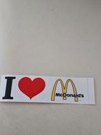 1062 McDonald's Sticker - I Love McDonald's, Ophalen of Verzenden, Zo goed als nieuw, Overige typen