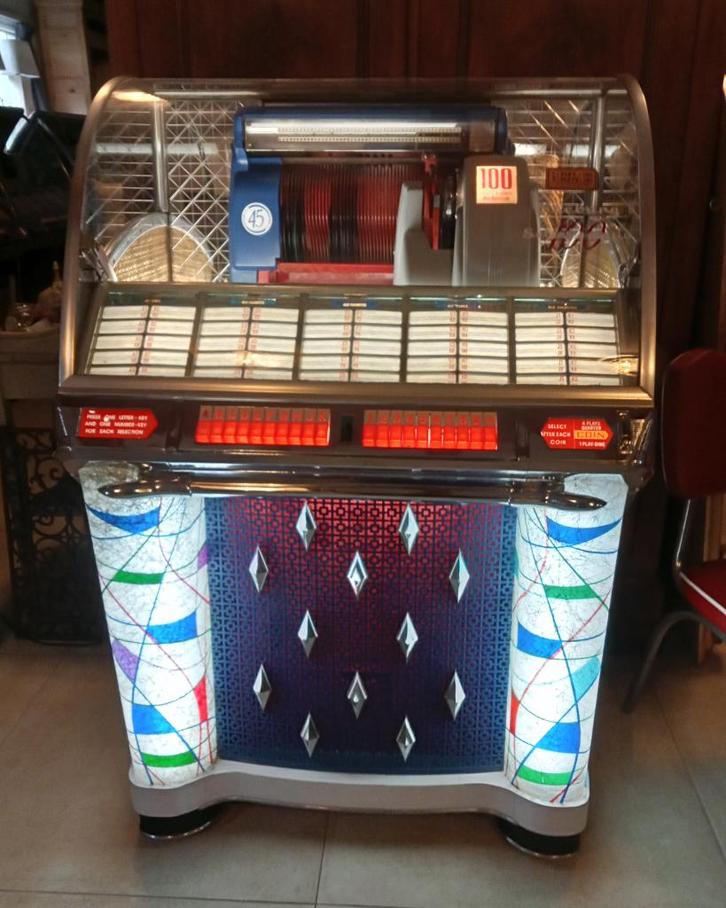 Jukebox seeburg 100 w., Verzamelen, Automaten | Jukeboxen, Gebruikt, Seeburg, 1950 tot 1960, Ophalen