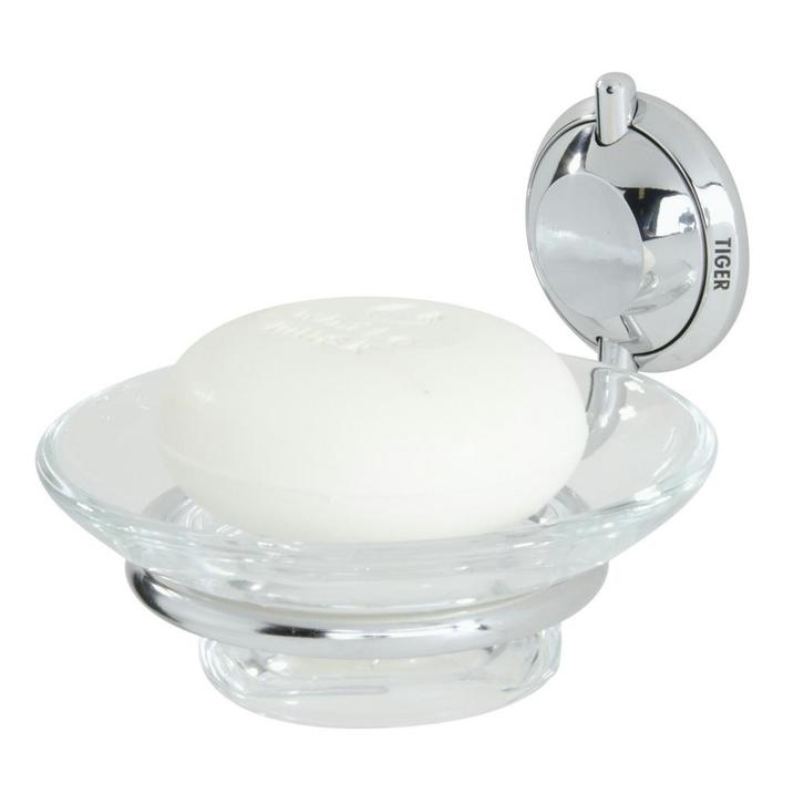 Tiger Torino luxe RVS zeepschaal zeephouder zeepbakje chroom, Doe-het-zelf en Verbouw, Sanitair, Nieuw, Overige typen, Chroom