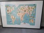 Wereldkaart voor kinderen, Ophalen, 50 tot 75 cm, Zo goed als nieuw, 75 tot 100 cm