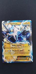 Pokemon promokaart BW81 Thundurus ex, Losse kaart, Zo goed als nieuw, Verzenden