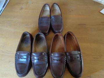 VAN BOMMEL leren moccasins/pennyshoes:mt 38G beschikbaar voor biedingen