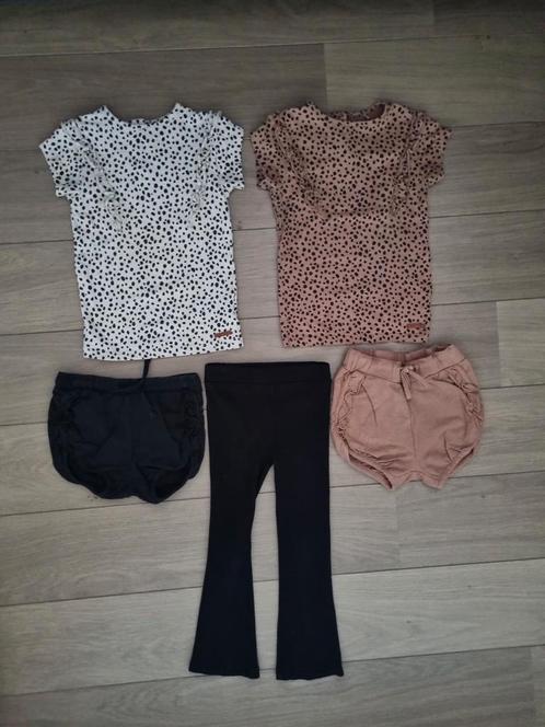Prenatal shirt + korte broek + flaired legging mt 104, Kinderen en Baby's, Kinderkleding | Maat 104, Zo goed als nieuw, Meisje