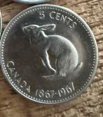 Canadese munt 5 cent . Koningin Elizabeth ||, Ophalen of Verzenden, Munten